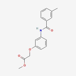 molecular formula C17H17NO4 B5868206 methyl {3-[(3-methylbenzoyl)amino]phenoxy}acetate 