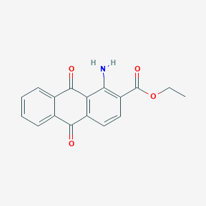molecular formula C17H13NO4 B5868213 ethyl 1-amino-9,10-dioxo-9,10-dihydro-2-anthracenecarboxylate CAS No. 5959-01-3