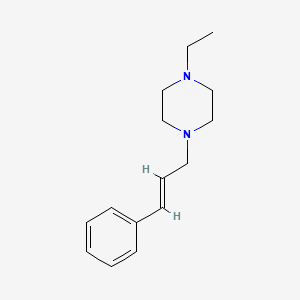 molecular formula C15H22N2 B5868232 1-ethyl-4-(3-phenyl-2-propen-1-yl)piperazine 