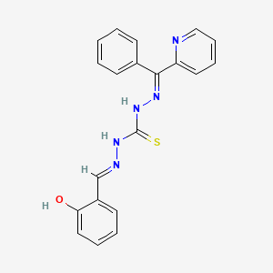molecular formula C20H17N5OS B586825 1-(Phenyl-2-pyridyl)carbylidene-5-salicylidenethiocarbohydrazone CAS No. 142047-99-2