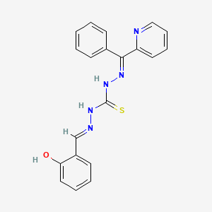 molecular formula C20H17N5OS B586825 1-[(E)-(2-hydroxyphenyl)methylideneamino]-3-[(E)-[phenyl(pyridin-2-yl)methylidene]amino]thiourea CAS No. 142047-99-2