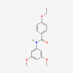 molecular formula C17H19NO4 B5868259 N-(3,5-dimethoxyphenyl)-4-ethoxybenzamide 