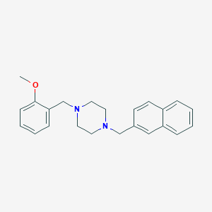 molecular formula C23H26N2O B5868260 1-(2-methoxybenzyl)-4-(2-naphthylmethyl)piperazine 
