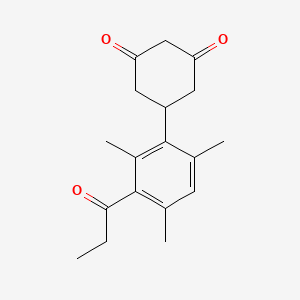 molecular formula C18H22O3 B5868290 5-(2,4,6-trimethyl-3-propionylphenyl)-1,3-cyclohexanedione 
