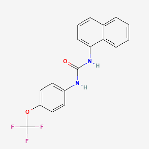 molecular formula C18H13F3N2O2 B5868293 N-1-naphthyl-N'-[4-(trifluoromethoxy)phenyl]urea 