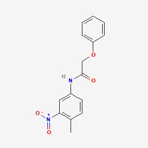 molecular formula C15H14N2O4 B5868312 N-(4-methyl-3-nitrophenyl)-2-phenoxyacetamide 
