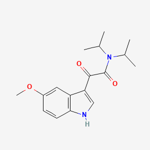 molecular formula C17H22N2O3 B586834 N,N-二异丙基-2-(5-甲氧基-1H-吲哚-3-基)-2-氧代乙酰胺 CAS No. 2426-22-4