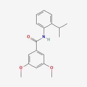 molecular formula C18H21NO3 B5868359 N-(2-isopropylphenyl)-3,5-dimethoxybenzamide 