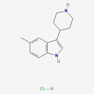 molecular formula C14H19ClN2 B586836 5-Methyl-3-(piperidin-4-yl)-1H-indole hydrochloride CAS No. 149669-44-3