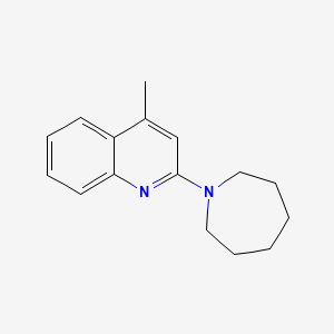 molecular formula C16H20N2 B5868360 2-(1-azepanyl)-4-methylquinoline 