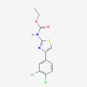 molecular formula C12H10Cl2N2O2S B5868372 ethyl [4-(3,4-dichlorophenyl)-1,3-thiazol-2-yl]carbamate 
