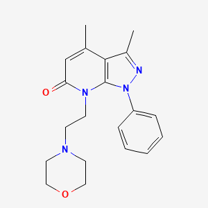 molecular formula C20H24N4O2 B5868380 3,4-dimethyl-7-[2-(4-morpholinyl)ethyl]-1-phenyl-1,7-dihydro-6H-pyrazolo[3,4-b]pyridin-6-one 