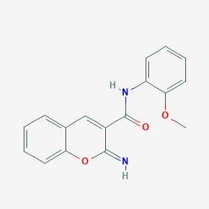 molecular formula C17H14N2O3 B5868397 2-亚氨基-N-(2-甲氧基苯基)-2H-色烯-3-甲酰胺 