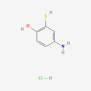 molecular formula C6H8ClNOS B586841 4-Amino-2-mercapto-phenol Hydrochloride CAS No. 98140-58-0