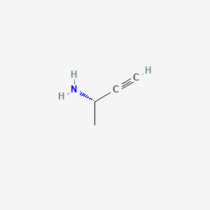 molecular formula C4H7N B586844 (2S)-丁-3-炔-2-胺 CAS No. 54164-69-1