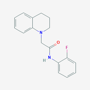 molecular formula C17H17FN2O B5868447 2-(3,4-dihydro-1(2H)-quinolinyl)-N-(2-fluorophenyl)acetamide 