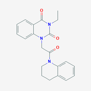 molecular formula C21H21N3O3 B5868463 1-[2-(3,4-dihydro-1(2H)-quinolinyl)-2-oxoethyl]-3-ethyl-2,4(1H,3H)-quinazolinedione 