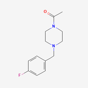 molecular formula C13H17FN2O B5868466 1-acetyl-4-(4-fluorobenzyl)piperazine 