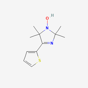 molecular formula C11H16N2OS B5868494 2,2,5,5-tetramethyl-4-(2-thienyl)-2,5-dihydro-1H-imidazol-1-ol 