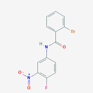 molecular formula C13H8BrFN2O3 B5868504 2-bromo-N-(4-fluoro-3-nitrophenyl)benzamide 