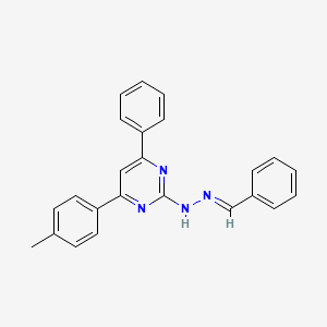 molecular formula C24H20N4 B5868541 benzaldehyde [4-(4-methylphenyl)-6-phenyl-2-pyrimidinyl]hydrazone 