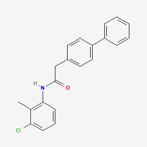 molecular formula C21H18ClNO B5868556 2-(4-biphenylyl)-N-(3-chloro-2-methylphenyl)acetamide 