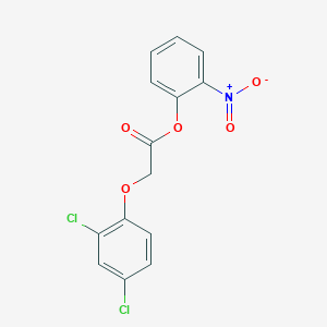 molecular formula C14H9Cl2NO5 B5868560 2-nitrophenyl (2,4-dichlorophenoxy)acetate CAS No. 67829-92-9