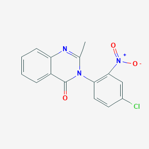 molecular formula C15H10ClN3O3 B5868579 3-(4-chloro-2-nitrophenyl)-2-methyl-4(3H)-quinazolinone 