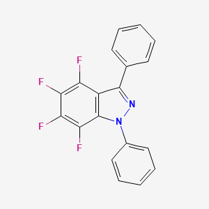 molecular formula C19H10F4N2 B5868582 4,5,6,7-tetrafluoro-1,3-diphenyl-1H-indazole 