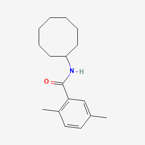 molecular formula C17H25NO B5868589 N-cyclooctyl-2,5-dimethylbenzamide CAS No. 701228-83-3