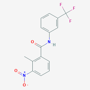 molecular formula C15H11F3N2O3 B5868602 2-methyl-3-nitro-N-[3-(trifluoromethyl)phenyl]benzamide 