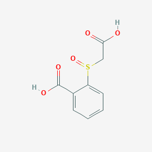 molecular formula C9H8O5S B5868608 2-[(carboxymethyl)sulfinyl]benzoic acid 