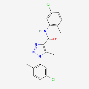 molecular formula C18H16Cl2N4O B5868613 N,1-bis(5-chloro-2-methylphenyl)-5-methyl-1H-1,2,3-triazole-4-carboxamide CAS No. 904813-29-2