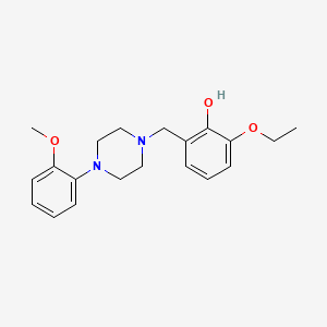 molecular formula C20H26N2O3 B5868614 2-ethoxy-6-{[4-(2-methoxyphenyl)-1-piperazinyl]methyl}phenol 
