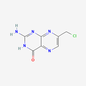 2-Amino-7-(chloromethyl)-3H-pteridin-4-one