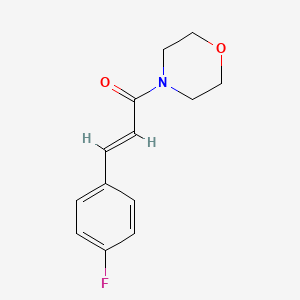 molecular formula C13H14FNO2 B5868625 4-[3-(4-fluorophenyl)acryloyl]morpholine CAS No. 105919-42-4