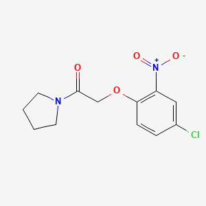 molecular formula C12H13ClN2O4 B5868630 1-[(4-chloro-2-nitrophenoxy)acetyl]pyrrolidine 