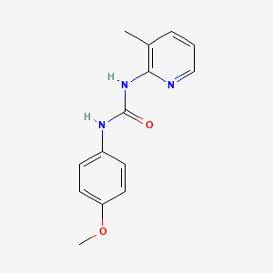 molecular formula C14H15N3O2 B5868639 N-(4-methoxyphenyl)-N'-(3-methyl-2-pyridinyl)urea 