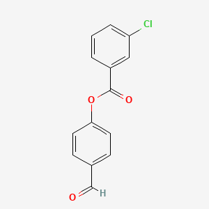 molecular formula C14H9ClO3 B5868651 4-甲酰苯基 3-氯苯甲酸酯 