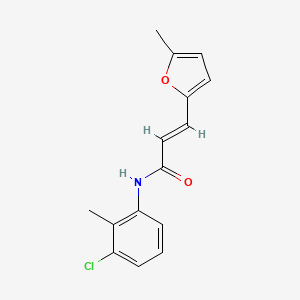 molecular formula C15H14ClNO2 B5868658 N-(3-chloro-2-methylphenyl)-3-(5-methyl-2-furyl)acrylamide 