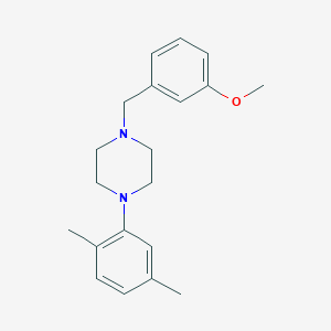 molecular formula C20H26N2O B5868695 1-(2,5-dimethylphenyl)-4-(3-methoxybenzyl)piperazine 