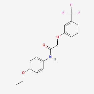 molecular formula C17H16F3NO3 B5868708 N-(4-ethoxyphenyl)-2-[3-(trifluoromethyl)phenoxy]acetamide 