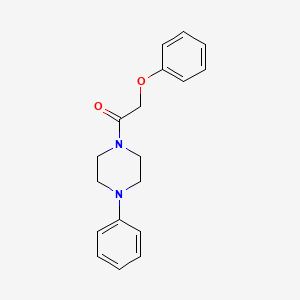 molecular formula C18H20N2O2 B5868709 1-(phenoxyacetyl)-4-phenylpiperazine 