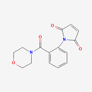 molecular formula C15H14N2O4 B5868729 1-[2-(4-morpholinylcarbonyl)phenyl]-1H-pyrrole-2,5-dione 