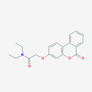 molecular formula C19H19NO4 B5868745 N,N-diethyl-2-[(6-oxo-6H-benzo[c]chromen-3-yl)oxy]acetamide 