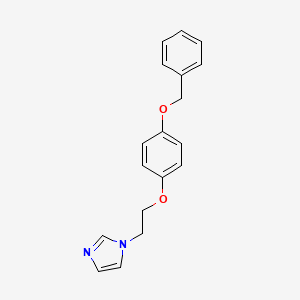 molecular formula C18H18N2O2 B5868756 1-{2-[4-(benzyloxy)phenoxy]ethyl}-1H-imidazole CAS No. 88670-75-1