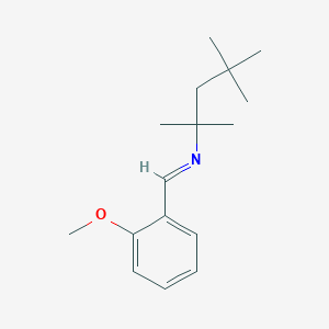 molecular formula C16H25NO B5868773 (2-methoxybenzylidene)(1,1,3,3-tetramethylbutyl)amine 