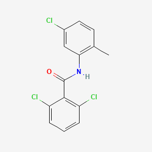 molecular formula C14H10Cl3NO B5868780 2,6-dichloro-N-(5-chloro-2-methylphenyl)benzamide 