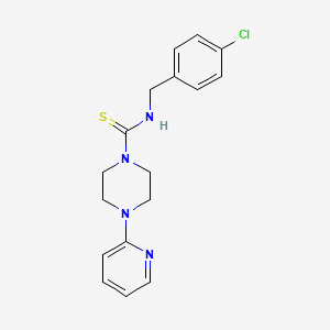 molecular formula C17H19ClN4S B5868795 N-(4-chlorobenzyl)-4-(2-pyridinyl)-1-piperazinecarbothioamide 