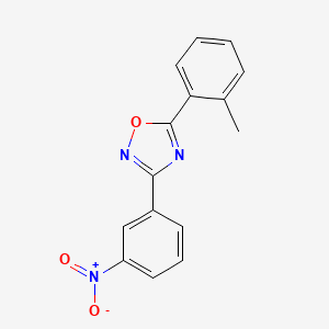 molecular formula C15H11N3O3 B5868802 5-(2-methylphenyl)-3-(3-nitrophenyl)-1,2,4-oxadiazole 